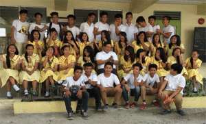 Raymond with Advisory Students in Corazon, Philipppines